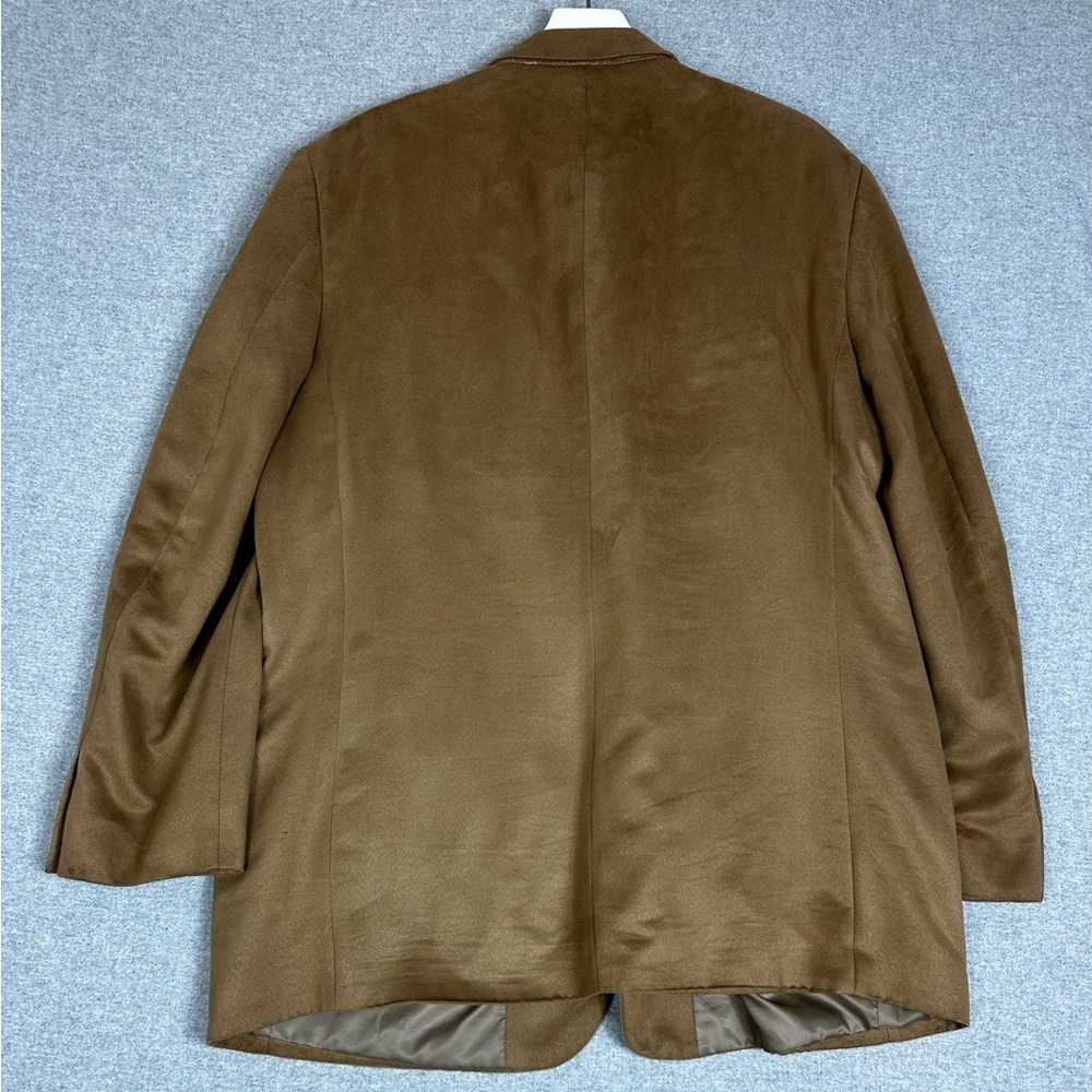 Bert Pulitzer Blazer Mens 48 Long Brown SupraSuede Sport Coat 3 Button - Picture 2 of 13